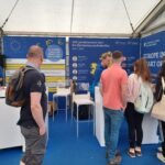 Young people at the Eurodesk stand