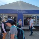 Young people at the Eurodesk stand